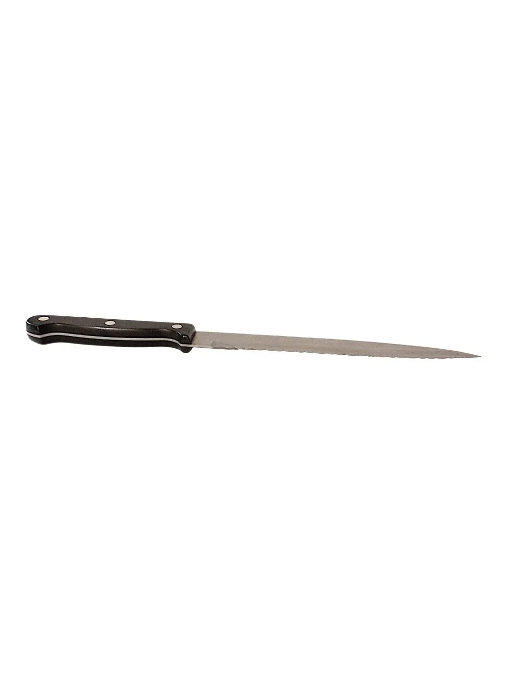 Ginsu Kiso Slicer Knife Black Handle Dishwasher Safe Stainless Steel Blade